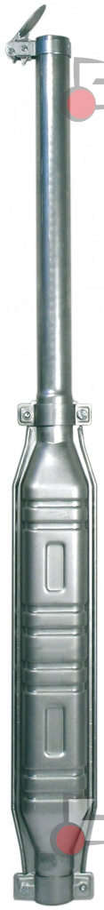 TUBO DE ESCAPE EN ACERO AL TITANIO CUBIERTAS EN ALUMINIO - TIPO RECTO