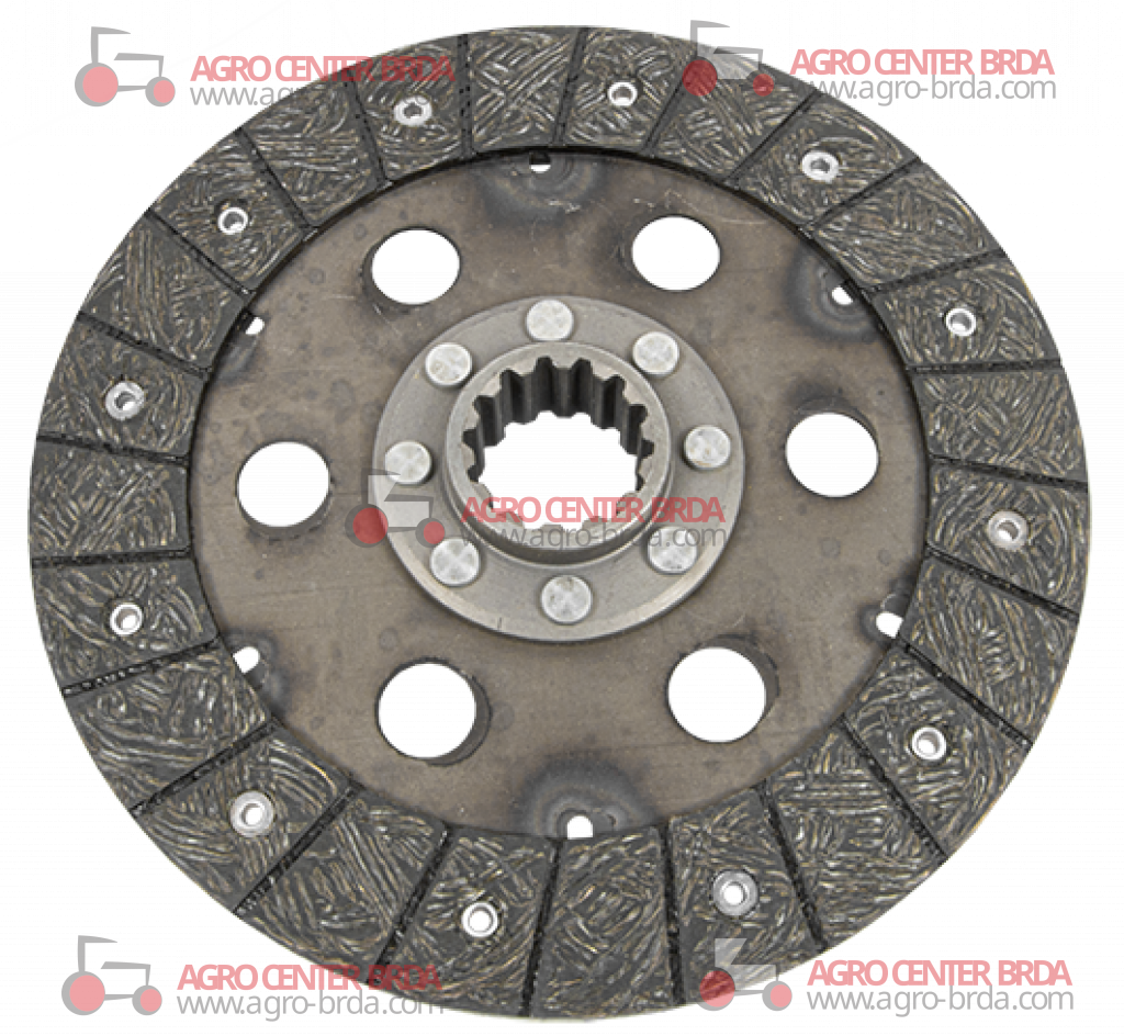 Rigid central clutch disc