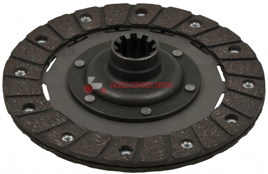 Rigid clutch plate - rounded hub 180x124x3.529.5x24x4.5 - 10 grooves