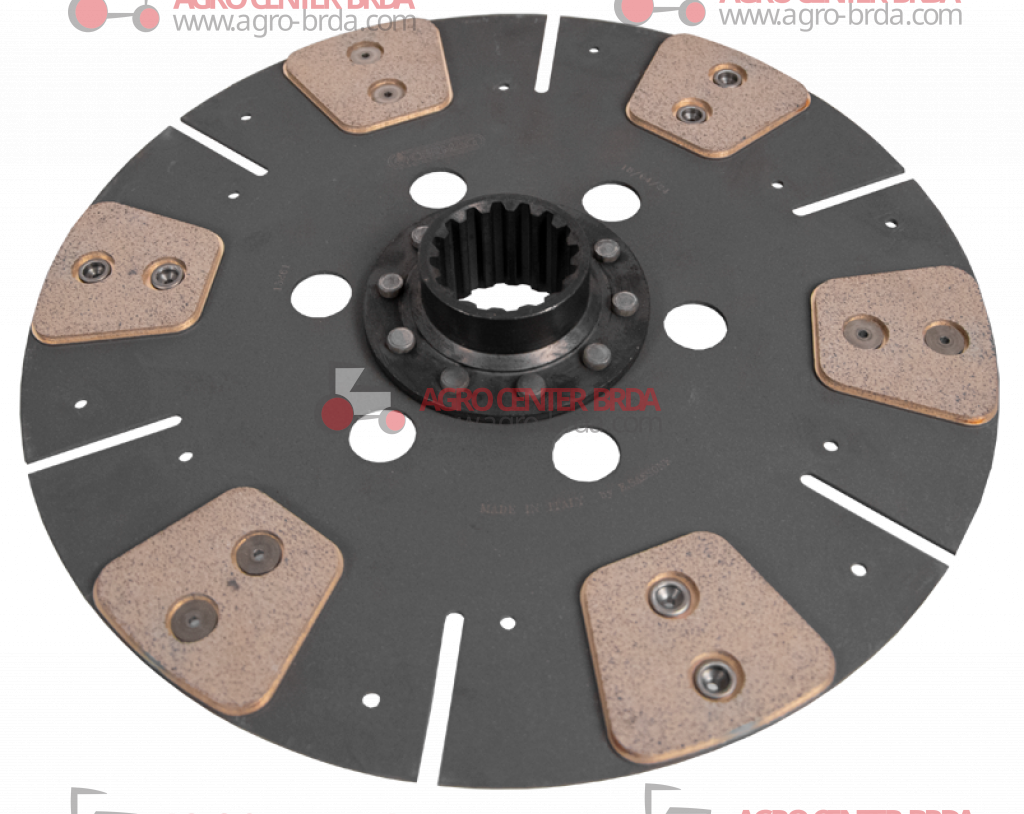 Central rigid cerametallic plate with 6 vanes Ø 310 sintered 45x40EV - Z.16