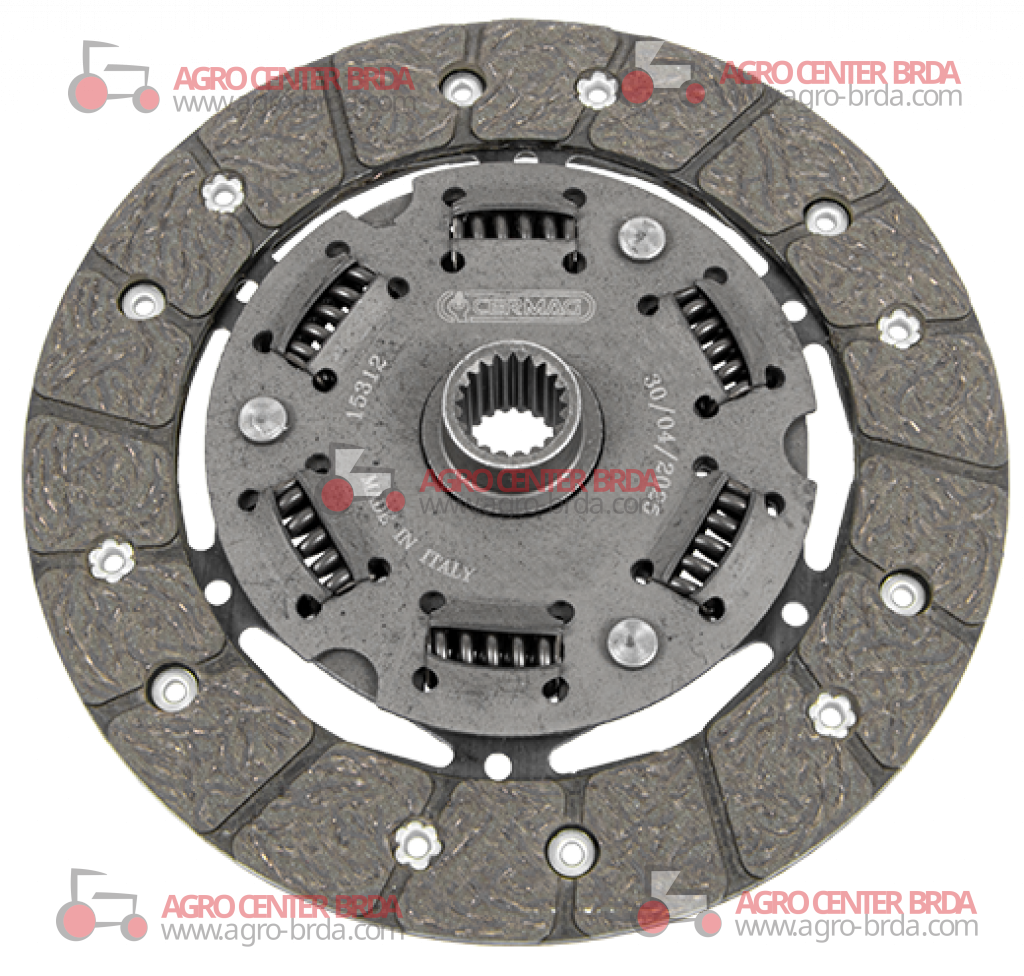 Clutch disc with springs
