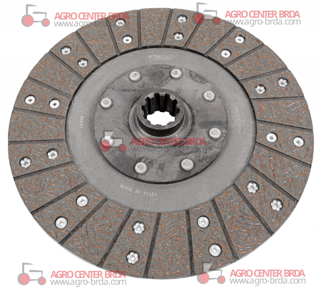 Rigid central clutch disc