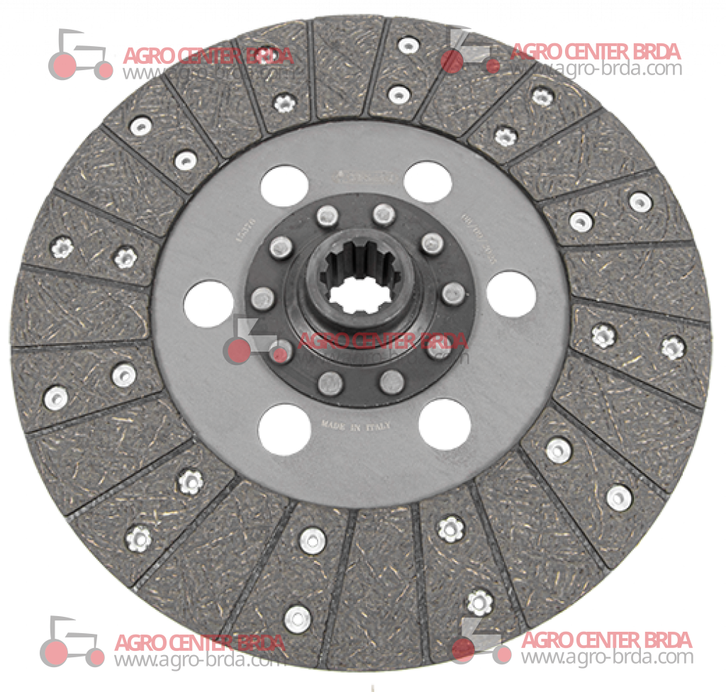 Rigid central clutch disc