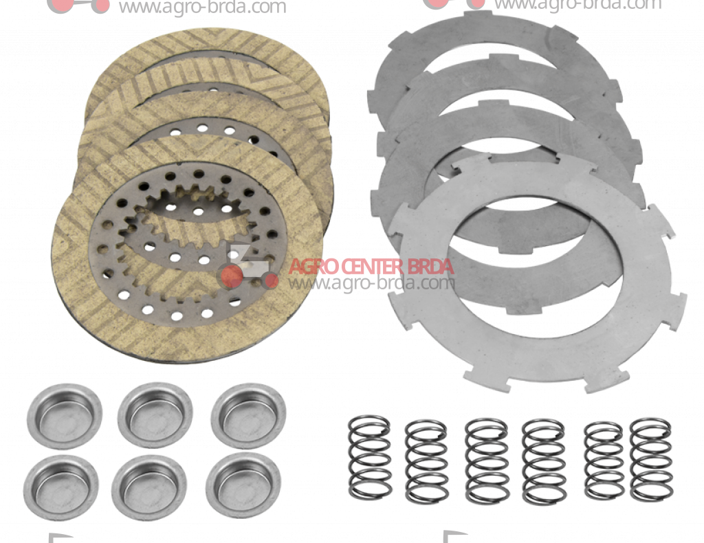 Set of plates comprising 4 plates