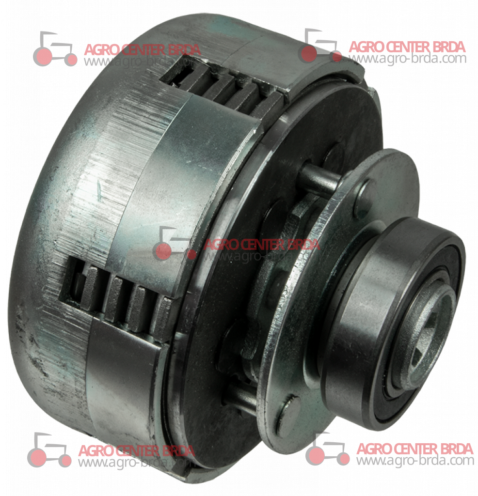 Multiple-plate clutch Ø 103x90 mm with 4 plates 20x16x4 - 6 grooves Shaft Ø23 Taper 1:5