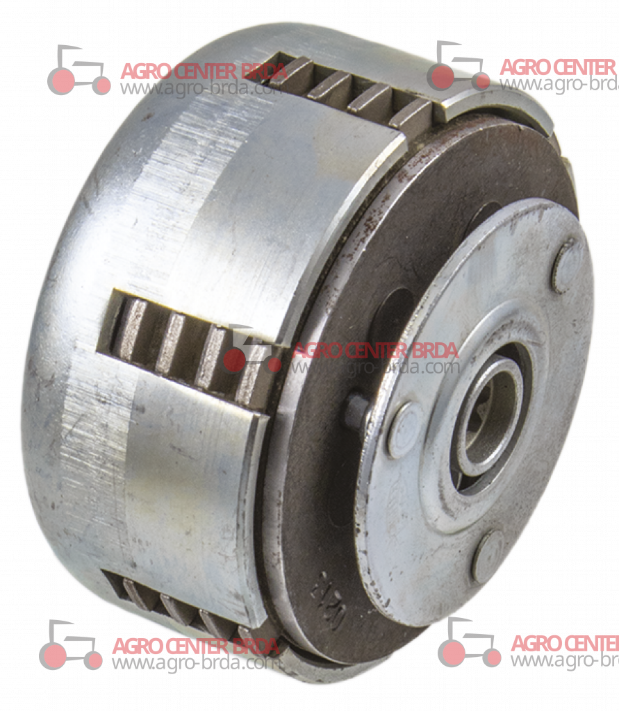 Multiple-plate clutch Ø 103x70.5 mm with 4 plates Shaft Ø23 Taper 1:5, 15x12 - 8 grooves