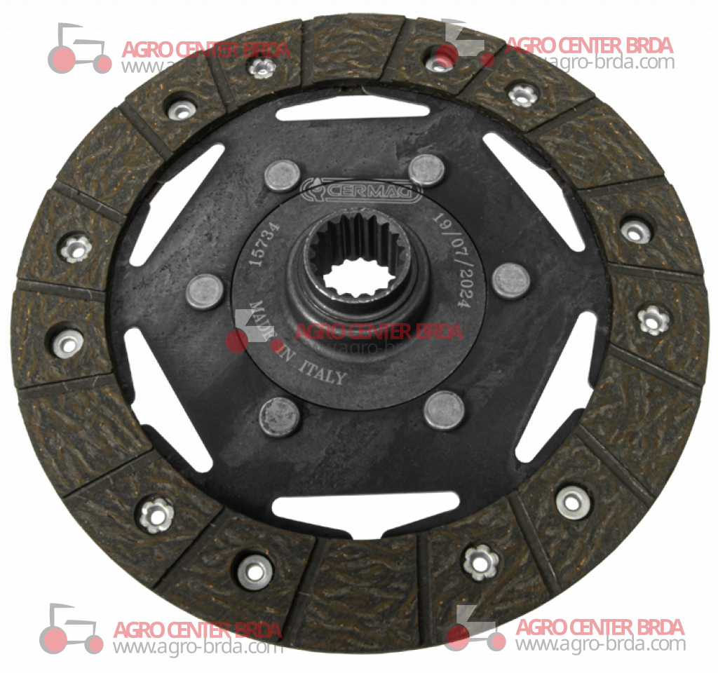 PTO clutch disc rigid