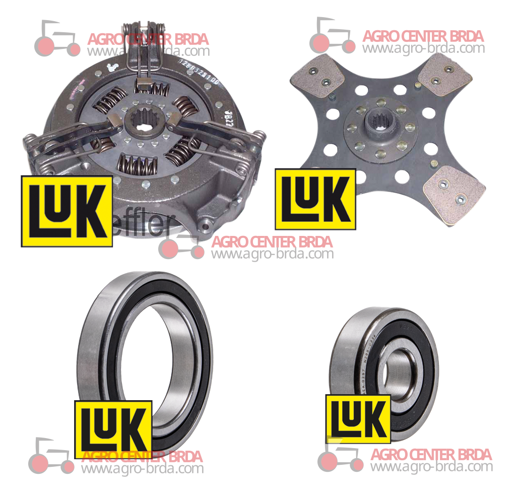 Single-plate clutch kit with 3-lever mechanism and internal plate Ø 280 mm