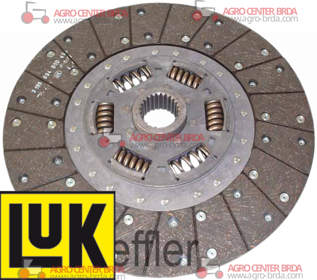 Central plate with tension springs 330x196x4.2 - 41x36.5EV - Z.24
