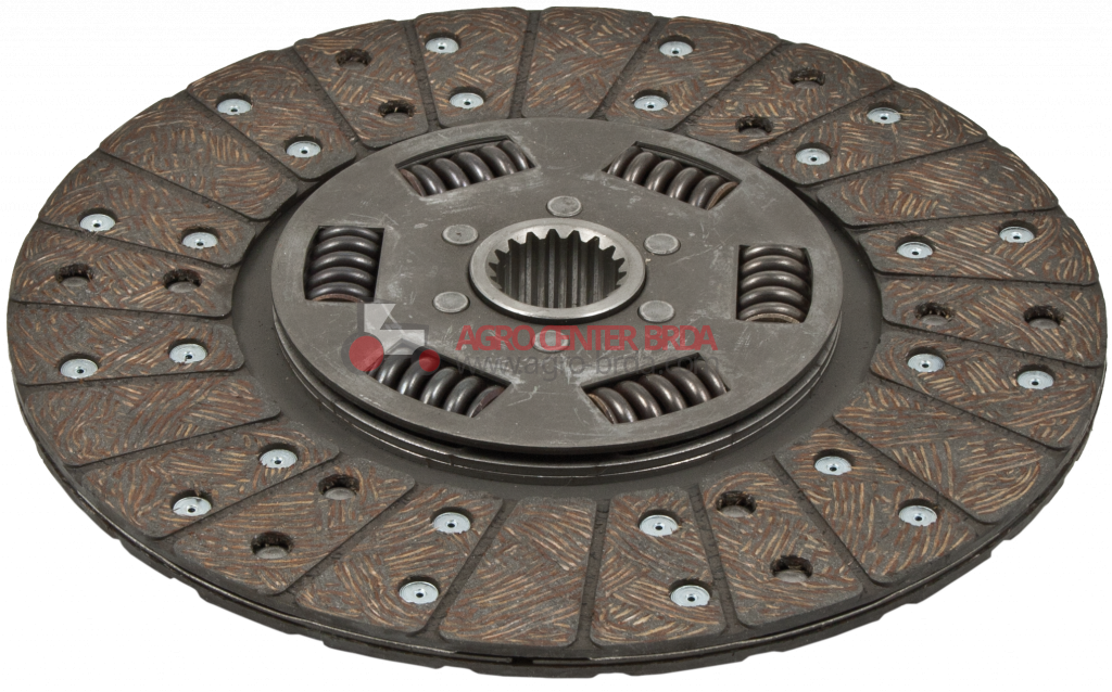 Gearbox plate in organic material with springs Ø 280 mm 31x35 - Z18