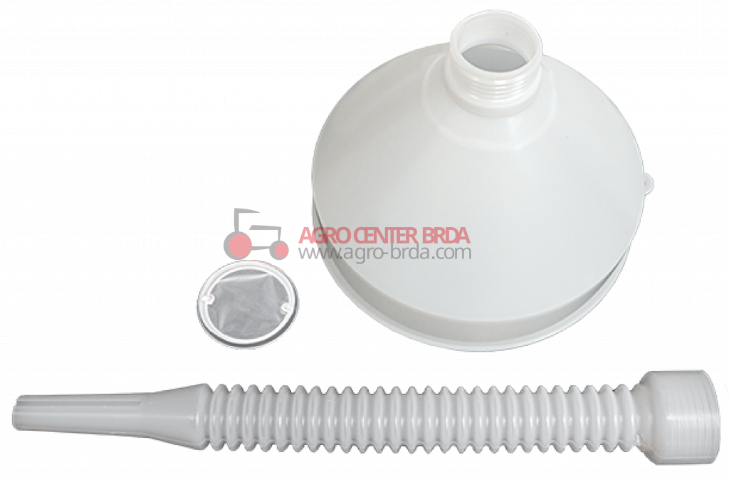 FUNNEL WITH FILTER AND FLEXIBLE EXTENSION