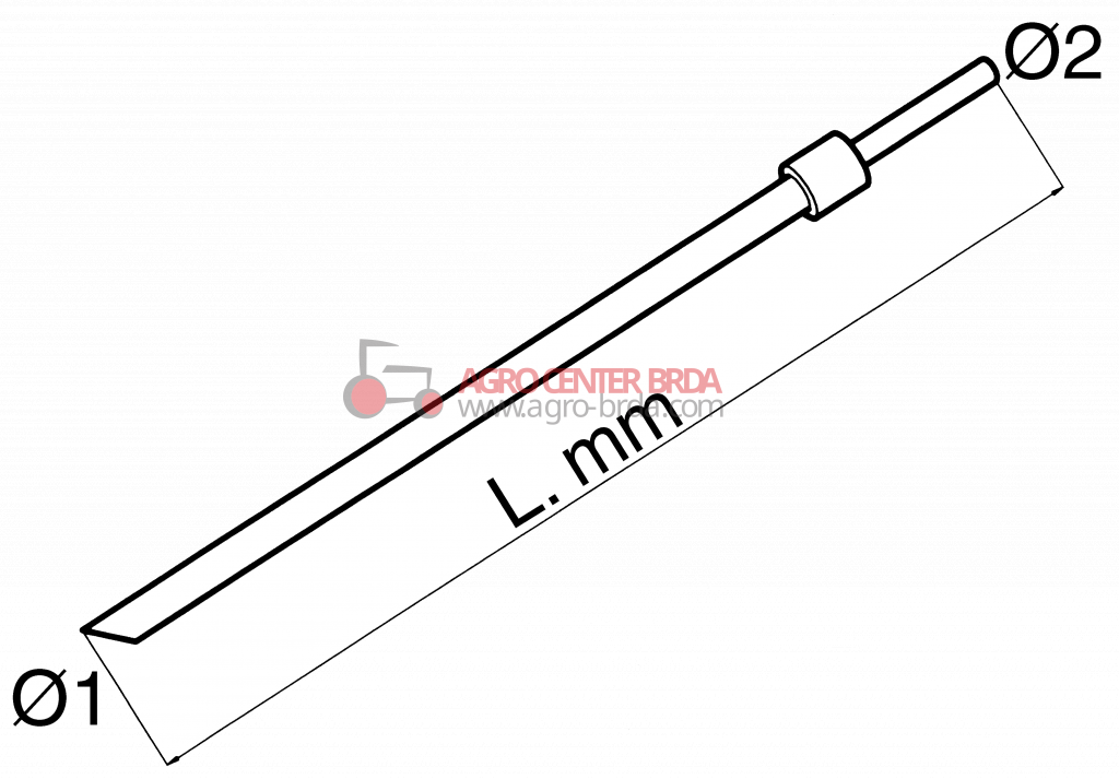 TELESKOPISCH ANSAUGROHR AUS STANHL - 720 MM