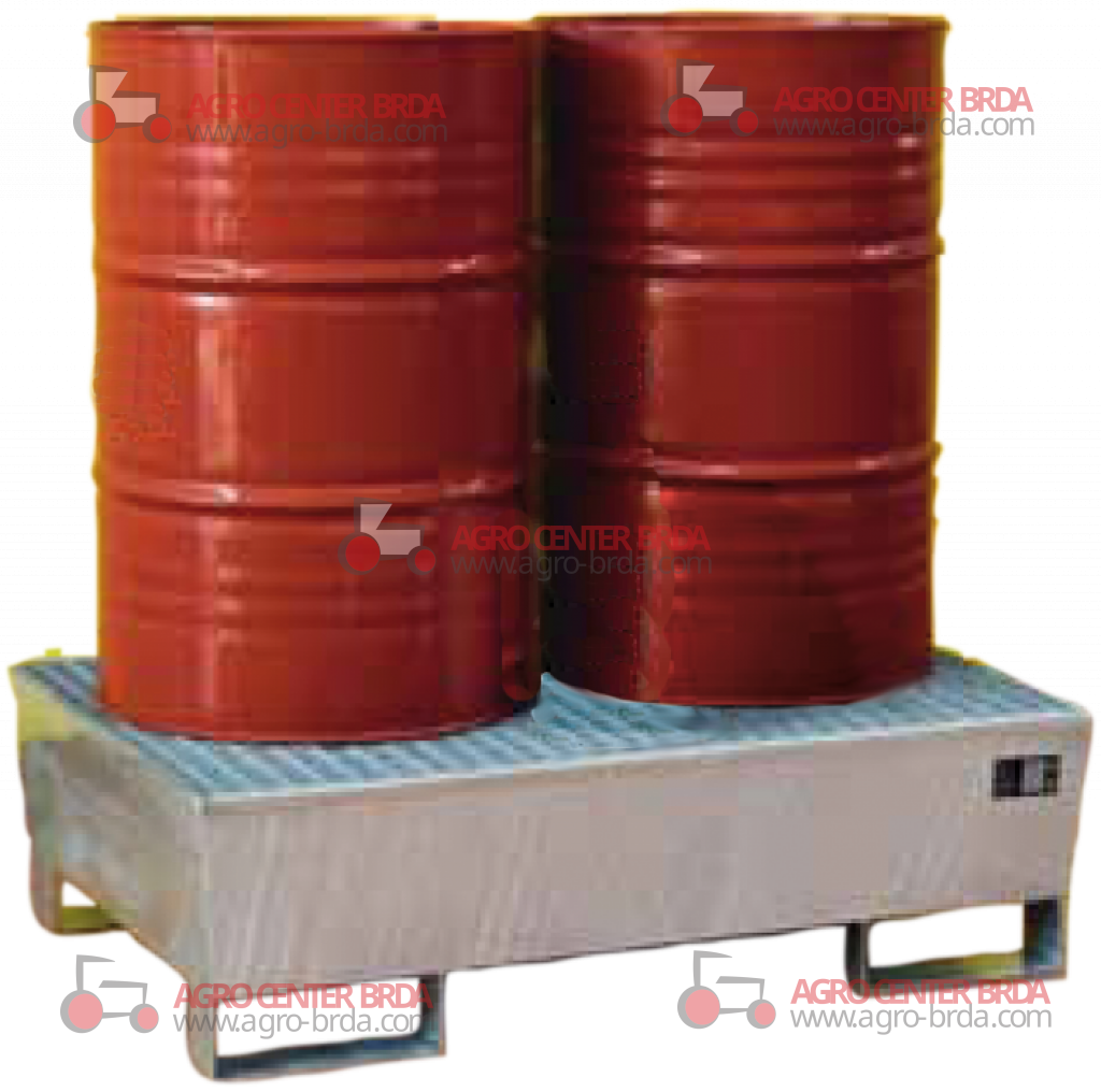 STORAGE TANK FOR TWO 180-220 LITER DRUMS