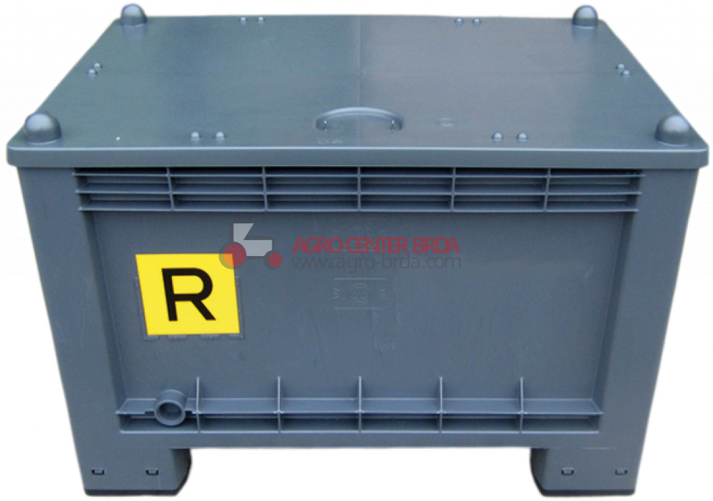 CONTAINER WITH LID FOR FLAT BATTERIES - 300 LITERS