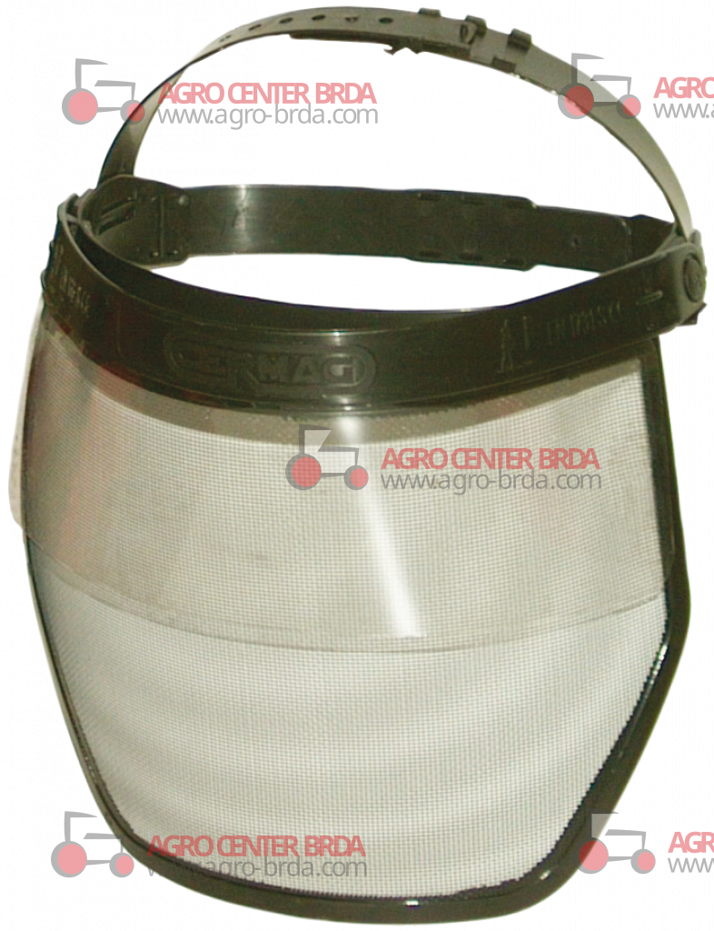 VISOR IN POLYCARBONATE AND METAL GAUZE, NON-REFLECTING