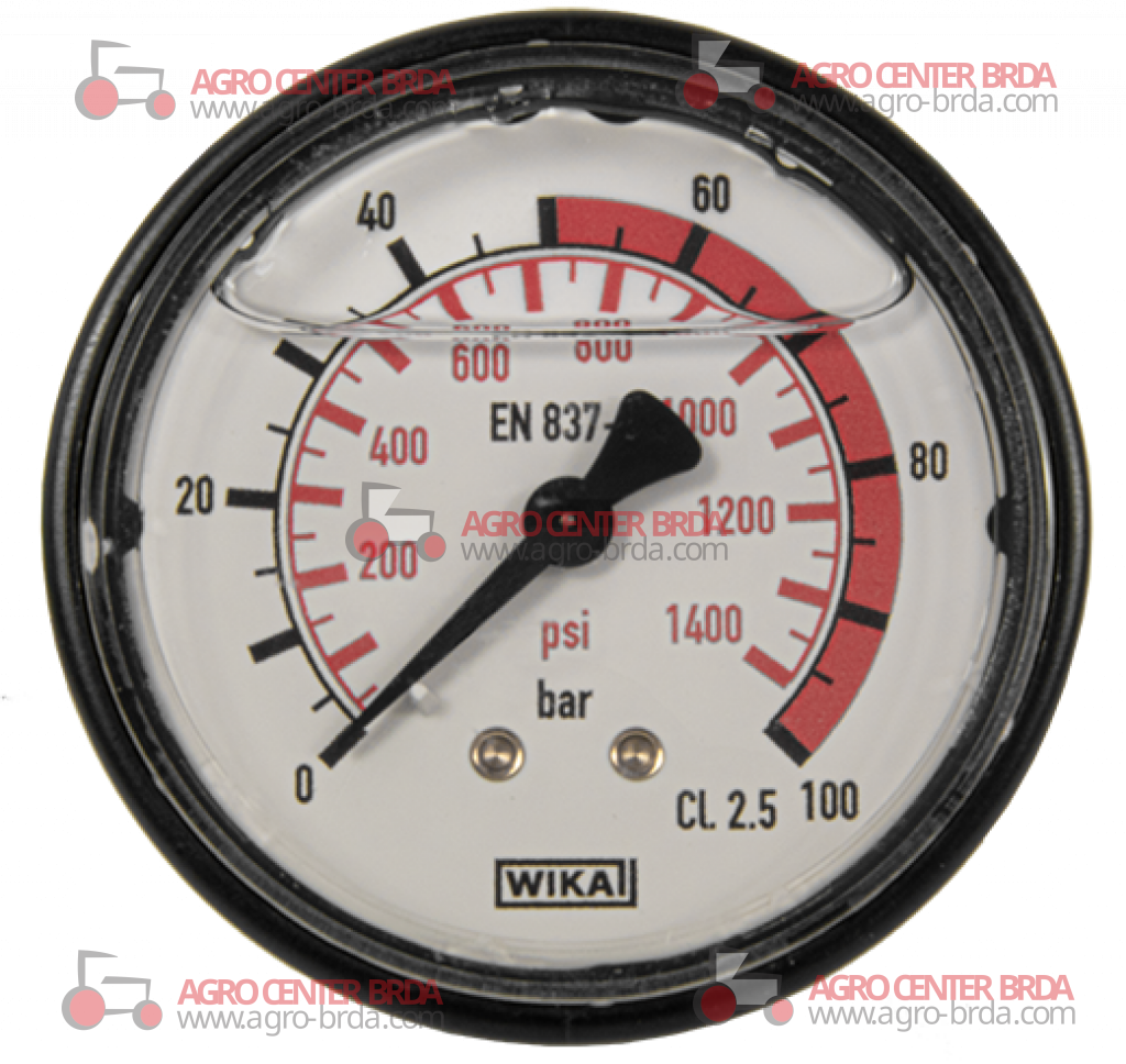 Glycerine pressure gauge