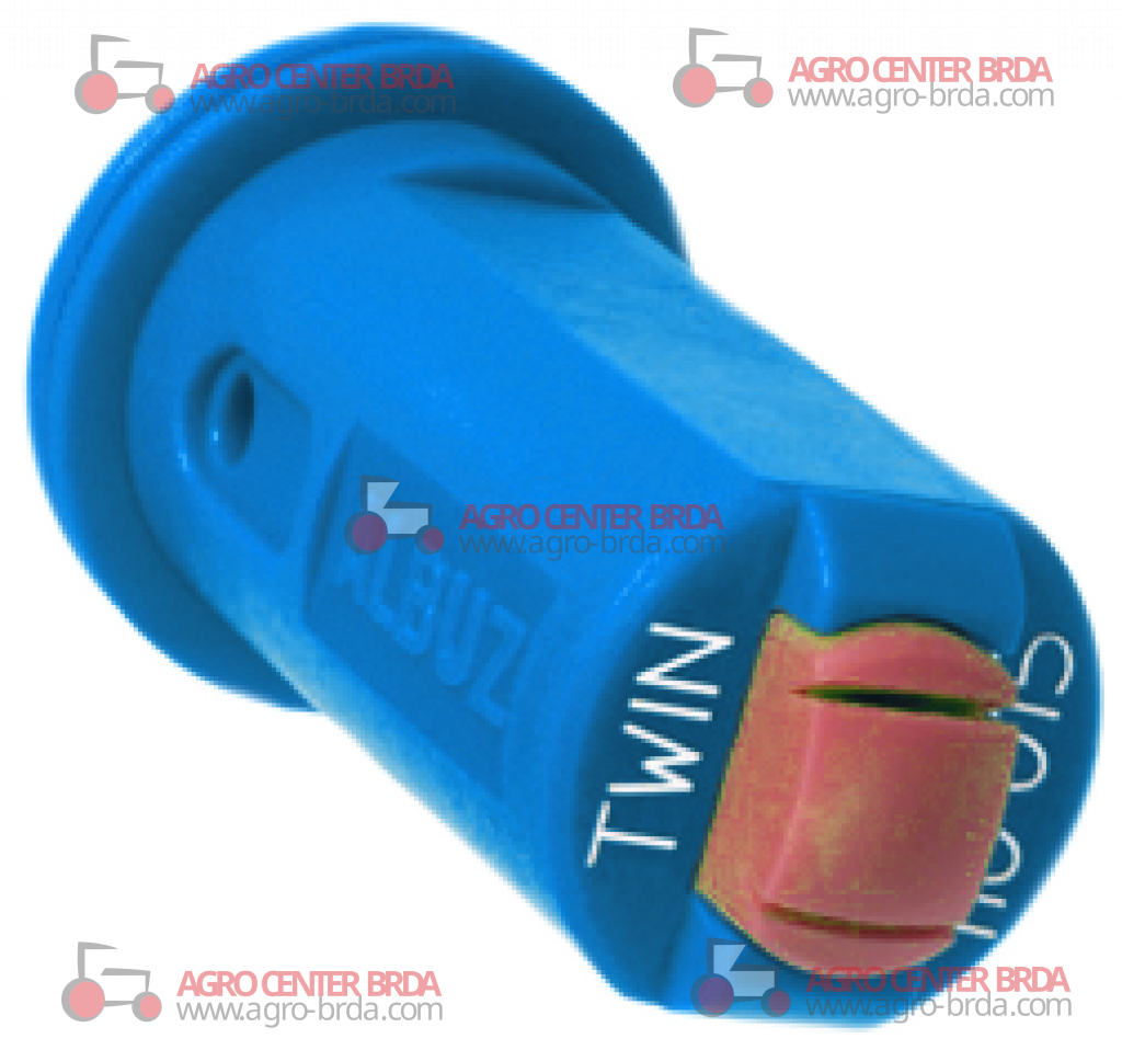 ISO twin fan nozzle 110° 5 bar