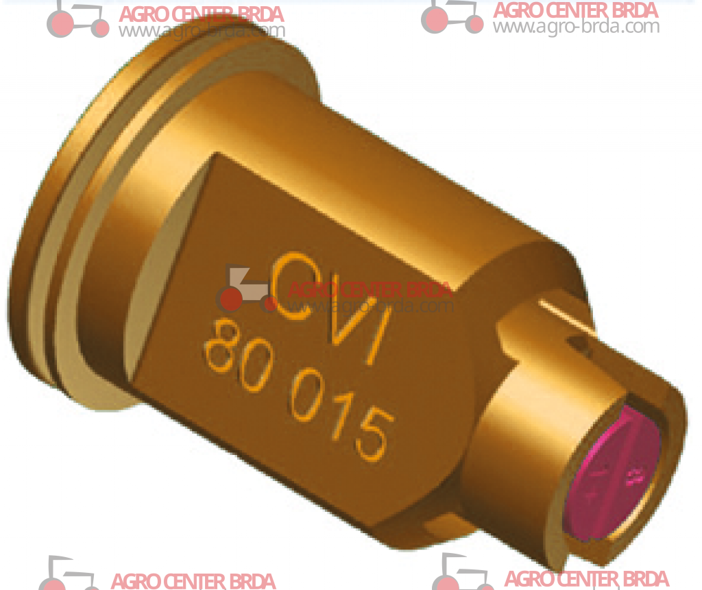 ISO antidrift hollow cone nozzle 80° 20 bar
