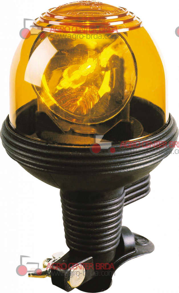 FLEXIBLE ROTATING LIGHT WITH ROD ATTACHMENT WITH UNBREAKABLE POLYCARBONATE DOME