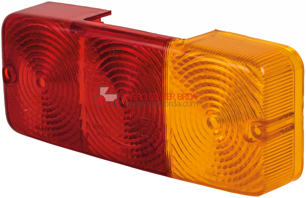 Right and left rear cover (red-orange)