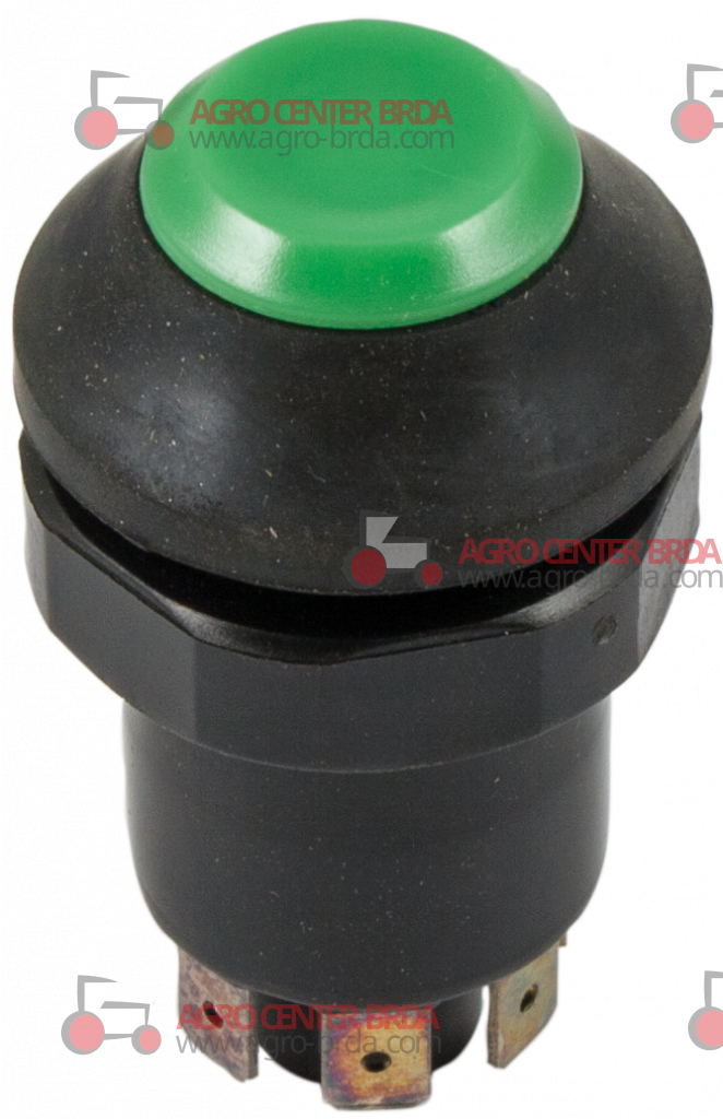 Button with neutral green symbol