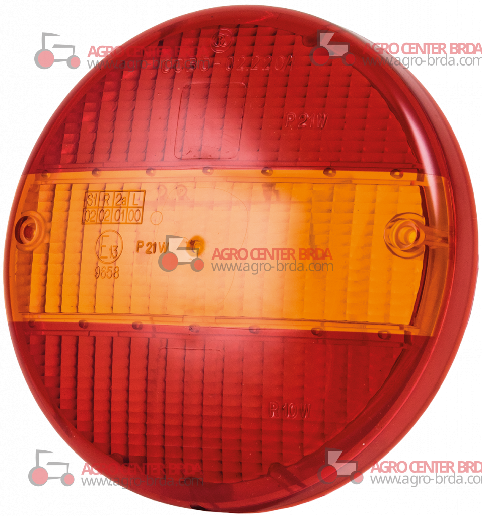 Right and left cover (red-orange)