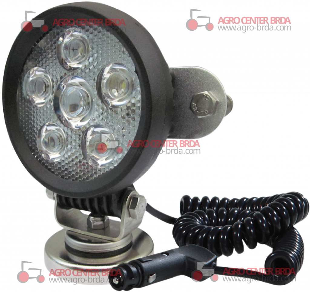 POSITIONABLE WORK LIGHT WITH LEDs AND SPIRAL CABLE 1500 LUMEN