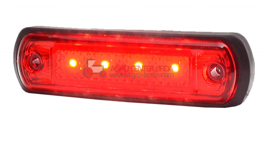 luce d'ingombro LED 12/24V  ROSSO  