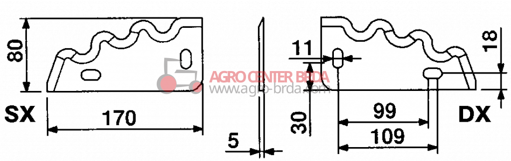 BLADES FOR MIXING-HORIZONTAL