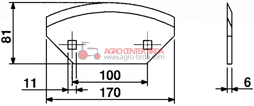 BLADES FOR MIXING-HORIZONTAL