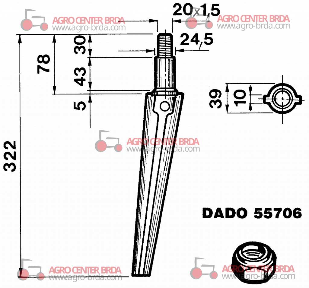TINES FOR ROTARY HARROWS