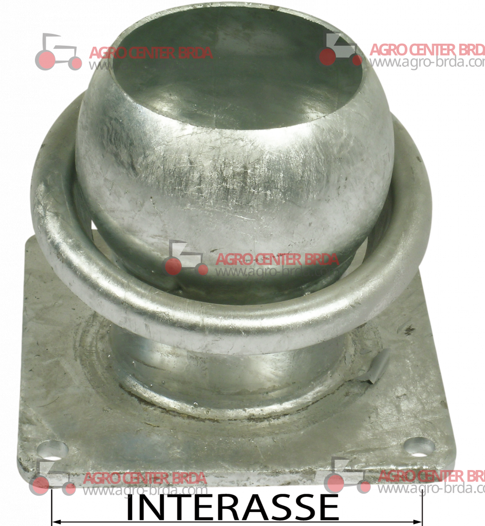 FLANGE WITH GALVANIZED SPHERE AND RING