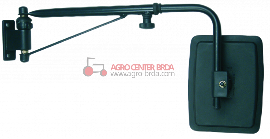LH complete rear view mirror with telescopic rod