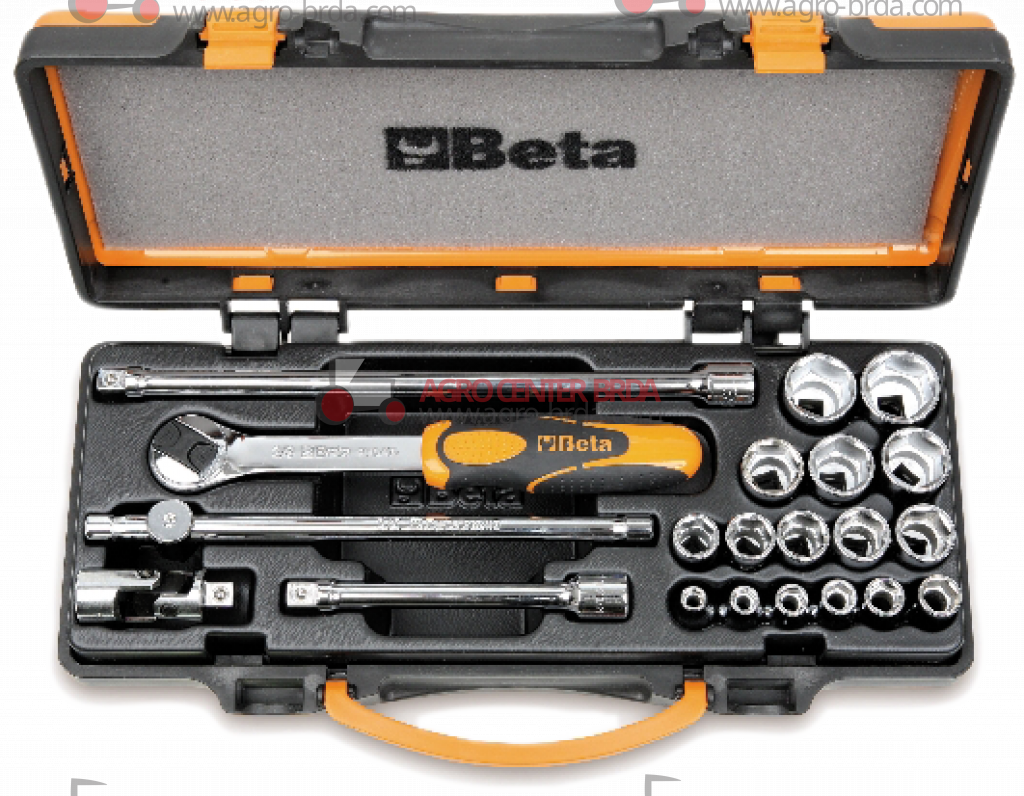 Kit of 16 hexagon socket wrenches and 5 accessories