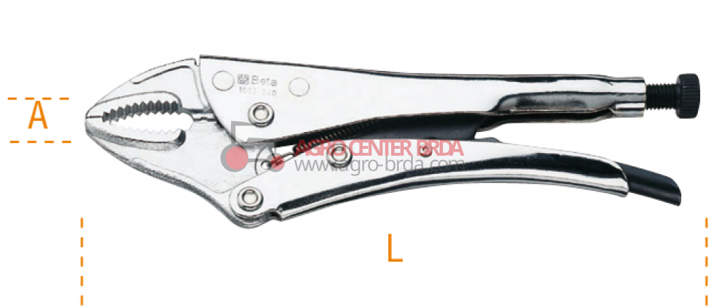 adjustable self-locking pliers, concave jaws
