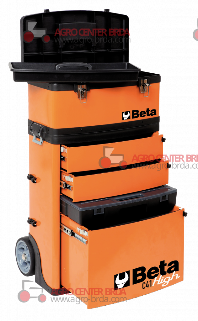tool trolley with two stackable units (empty)