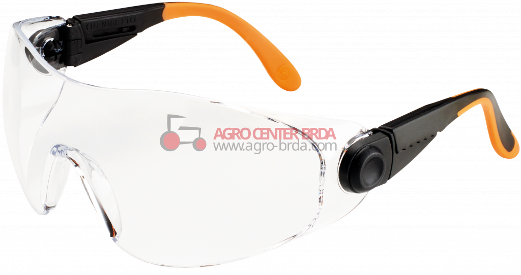 SCRATCH-PROOF POLYCARBONATE WRAP-AROUND GOGGLES WITH ADJUSTABLE NYLON TEMPLES