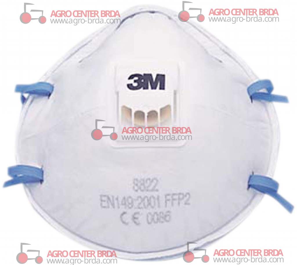 FACIAL FILTER MASKS WITH VALVE FOR LOW OR MEDIUM TOXICITY DUSTS, MISTS AND FUMES
