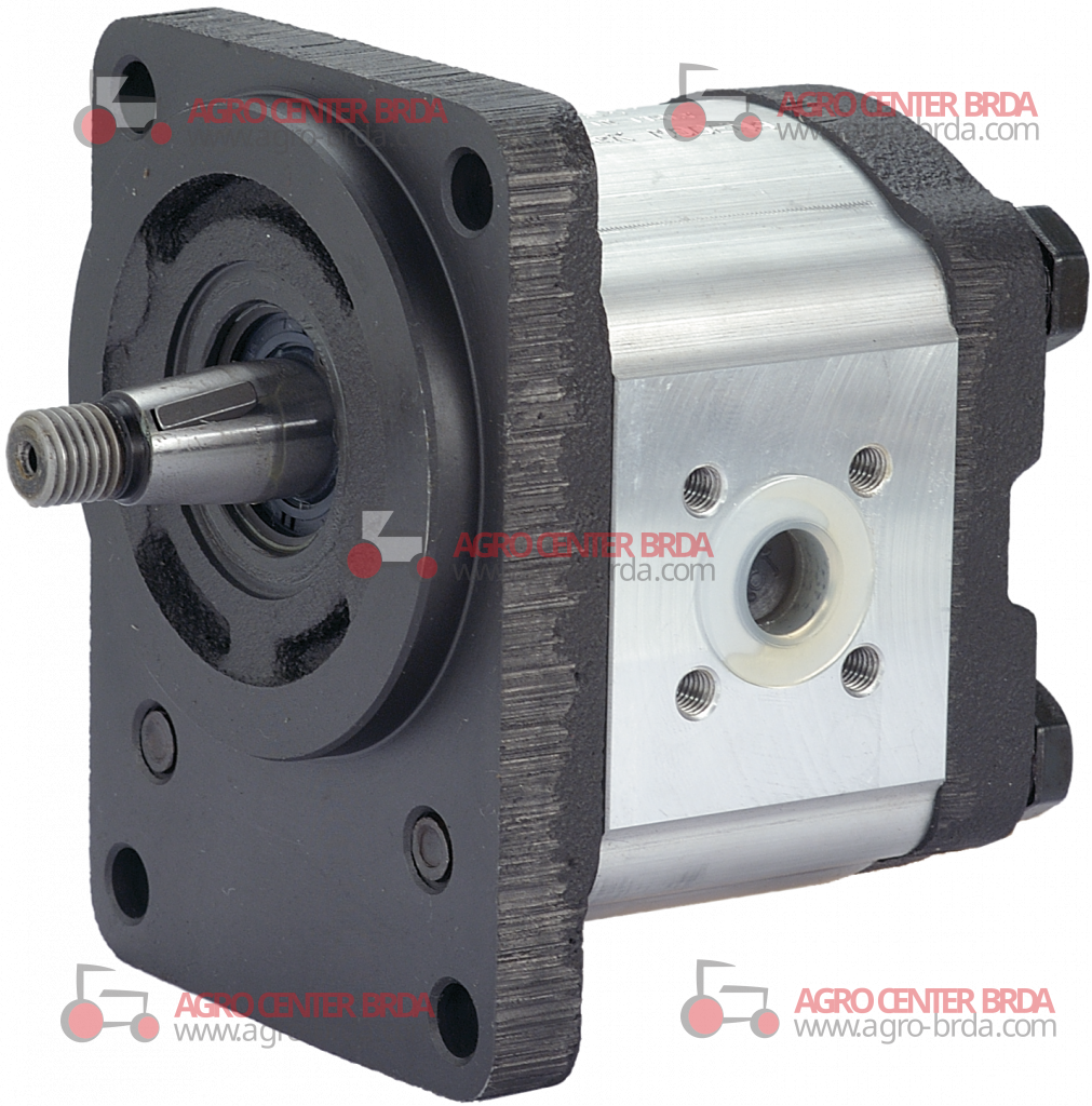 GEAR PUMPS - GROUP 2 - WITH FLANG Ø 80 - TAPRED SHAFT 15 - 14 cm3, right