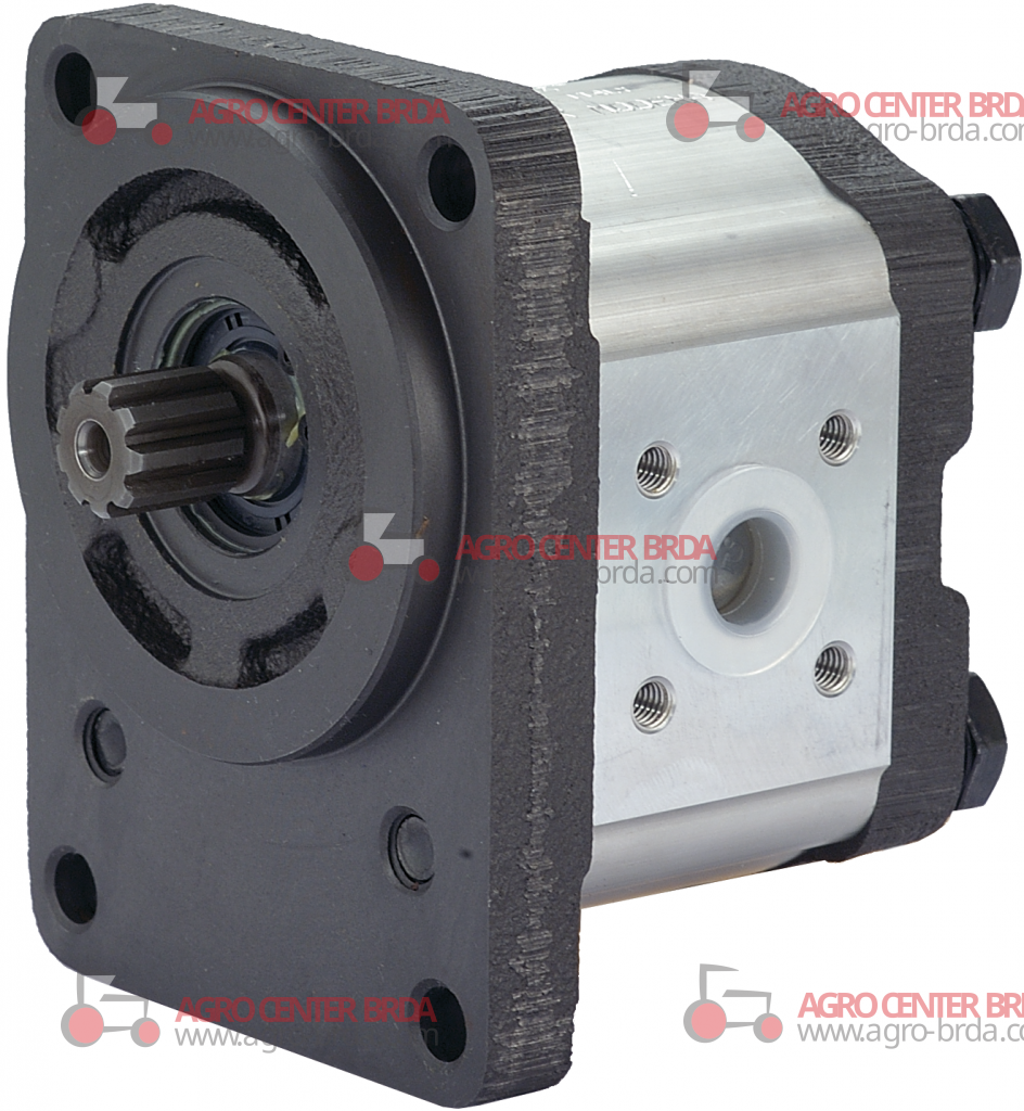 GEAR PUMPS GROUP 2 WITH Ø 80 FLANGE - SPLINED SHAFT - 8 cm3, right