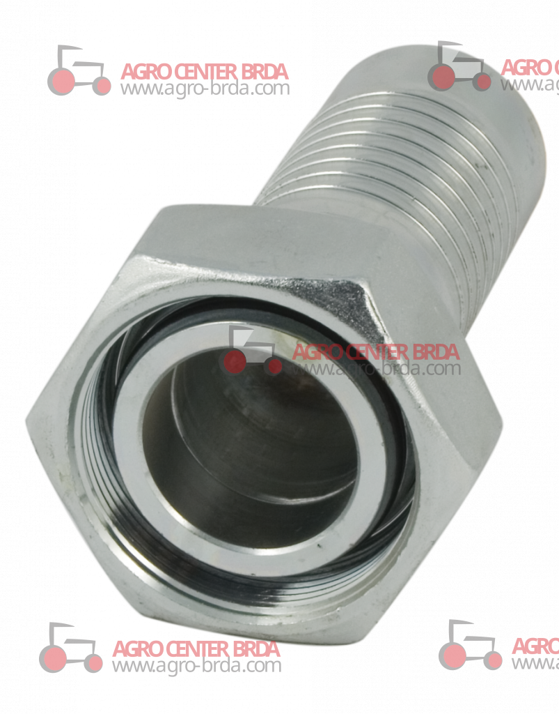 Straight female fitting - DIN 24 ° heavy series