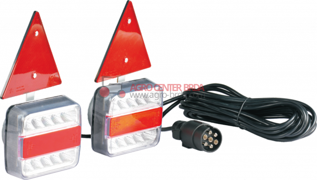LED rear light kit - 5 functions magnet attachment