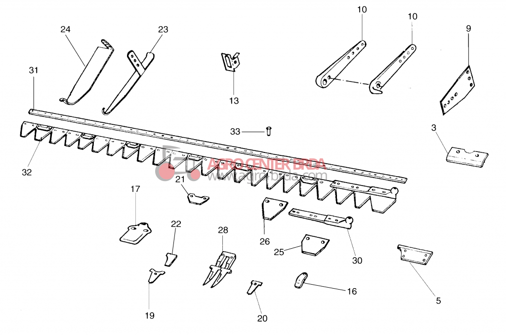 SPARE PARTS OF GASPARDO MOWERS