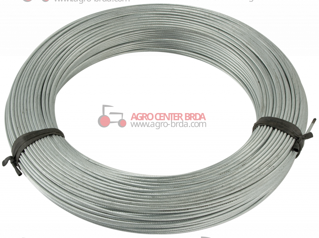 42-PLY SPIRAL ROPE WITH 1 TEXTILE FIBER CORE. FORMATION: A + 6 (1 + 6)