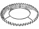 Ring für Zentralkupplung - Außenverzahnung - 392x142x15 - 54 Zähne