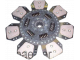 Disco central metalceramico de 7 placas - Suspendido Ø 310 sinterizado 10 ranuras 