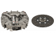 Mechanismus mit 6 Hebeln mit 6 Löchern Ø 10, komplett mit zentraler Metall-Keramik-Scheibe und PTO-Scheibe - Platte Ø280mm (11