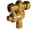 Double brass nozzle holder with anti-drip - Mignon type