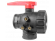 3-way ball valve with continuous flow