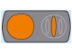 Simbolo neutro arancio